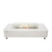 Elementi Sydney ethanol fire Pit Cream white with flame silo
