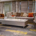 Elementi Sydney ethanol fire Pit  cream white with windscreen