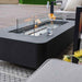Elementi Sydney Ethanol Fire Pit Slate black with windscreen