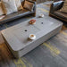 Elementi Sydney ethanol fire Pit Space Grey with lid cover Top view