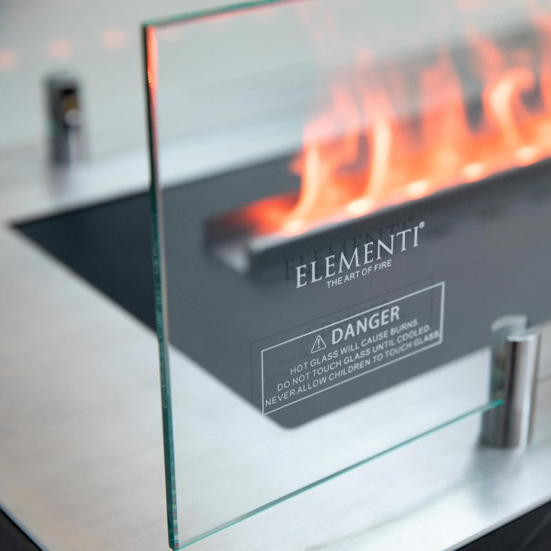Elementi Toronto Smart Ethanol Fire Place Flame Closeup