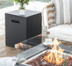 Elementi square tank cover by fire table