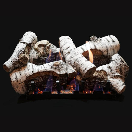 Empire Birch Burncrete Vented Gas Log Set - LS18CB