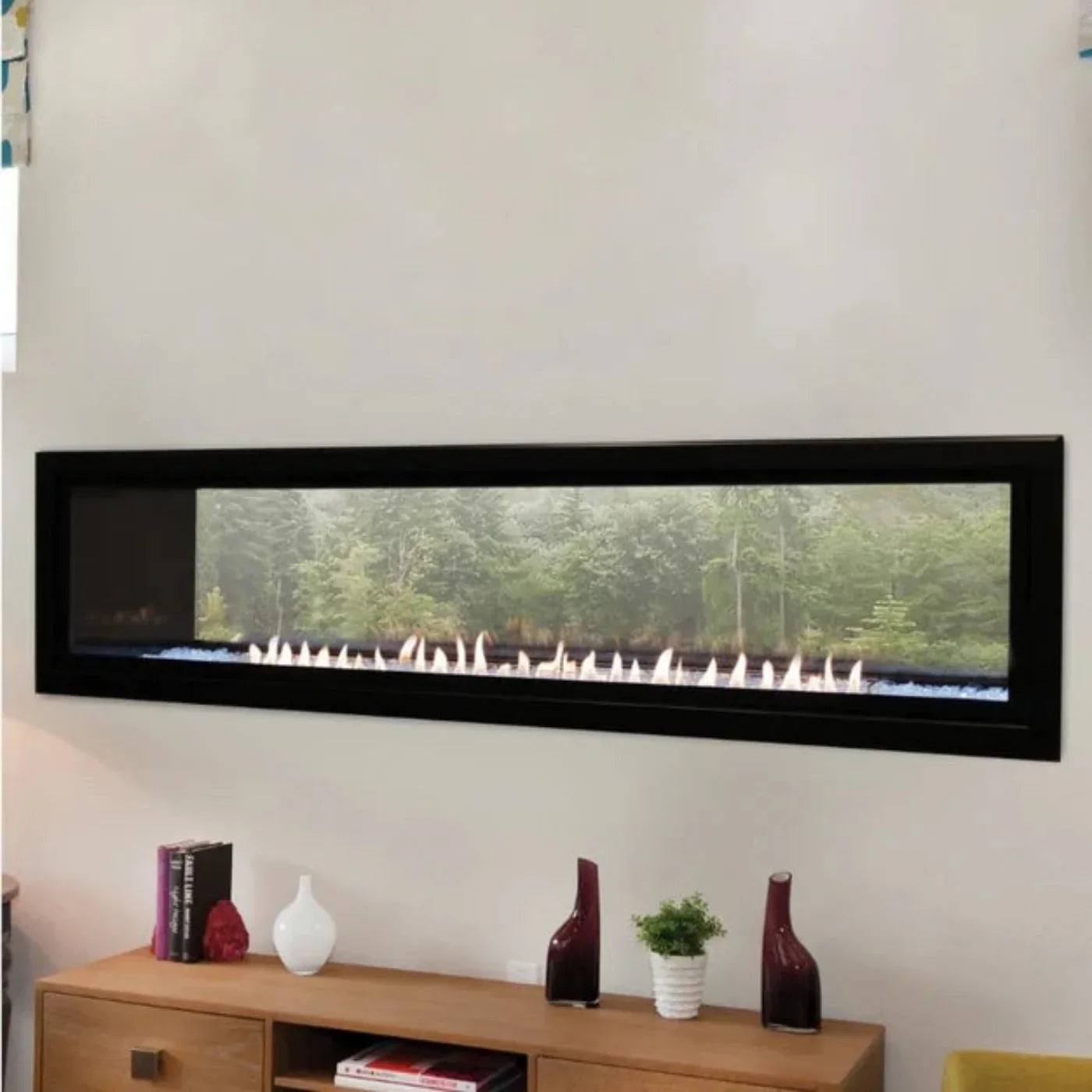 Empire Boulevard 60" See Through Vent Free Linear Gas Fireplace - VFLB60SP90N