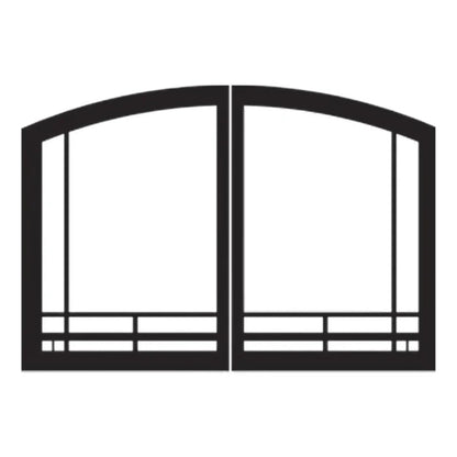Empire Door Sets for Breckenridge Deluxe Vent Free Fireboxes - VFR32SMBL, VFY32SBL