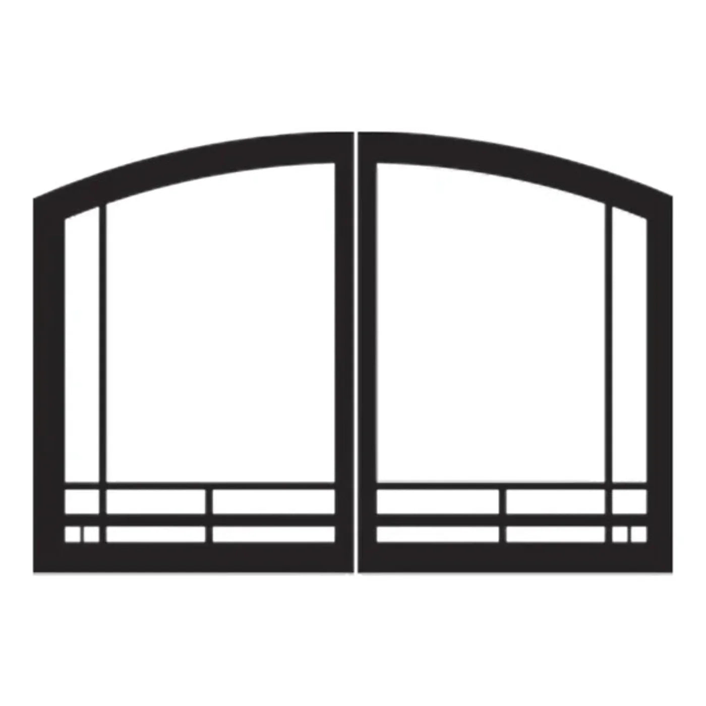 Empire Door Sets for Breckenridge Deluxe Vent Free Fireboxes - VFR32SMBL, VFY32SBL