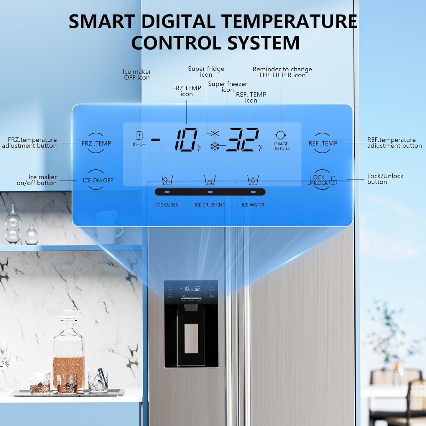 Antarctic Star 2 French Door Refrigerator - F4506S
