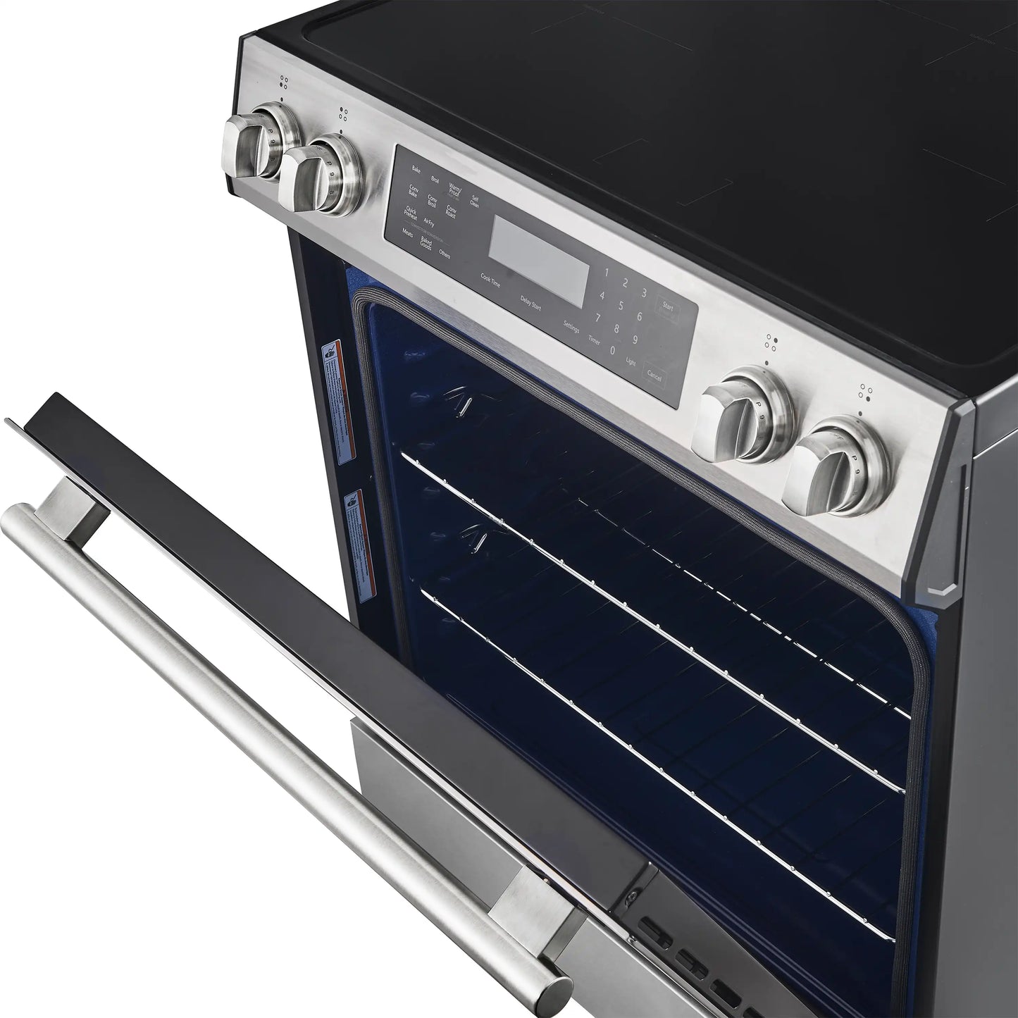 Forno 5-Piece Appliance Package - 30-Inch Induction Range, Under Cabinet Range Hood, Refrigerator with Water Dispenser, Dishwasher, and 30-Inch Microwave Drawer in Stainless Steel - APW5-905-30-MWD30