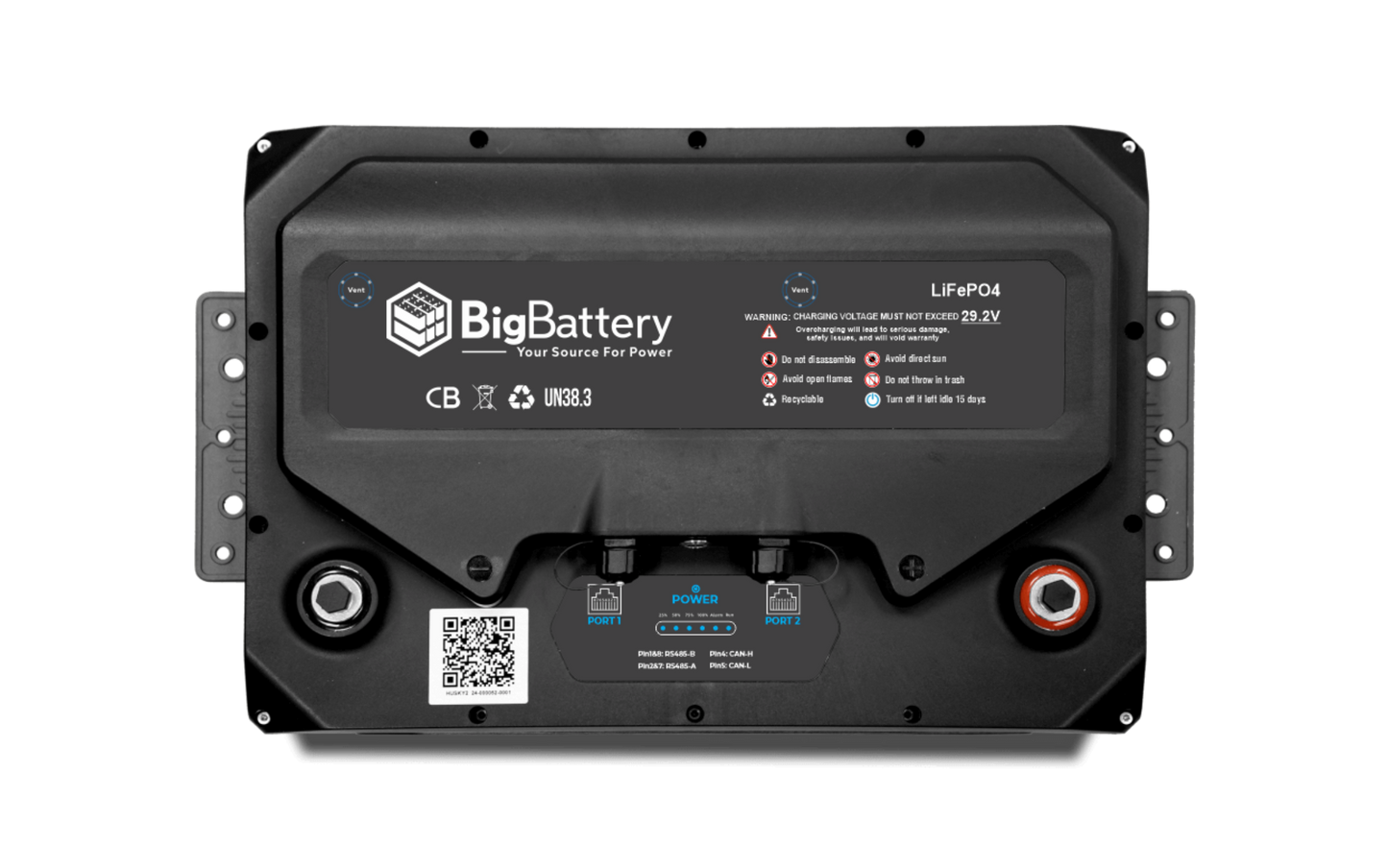 Big Battery 24V HUSKY 2 – LiFePO4 – 200Ah – 5.12kWh - FHSKY-24051-G2