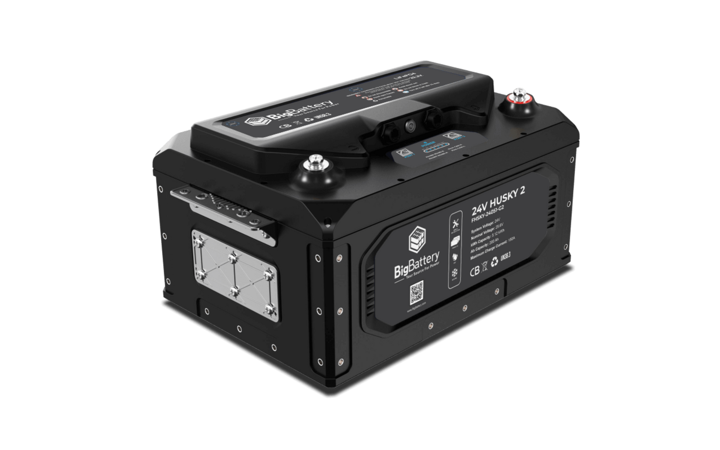 Big Battery 24V HUSKY 2 – LiFePO4 – 200Ah – 5.12kWh - FHSKY-24051-G2