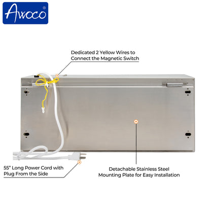 AWOCO Super Power Air Curtain Stainless Steel 120V Unheated by Awoco - FM1506-SS