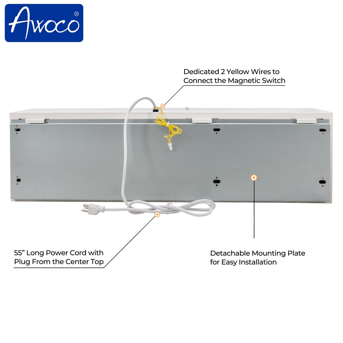 AWOCO Super Power Air Curtain ETL 120V Unheated w/Magnetic Switch by Awoco - FM1509-ETL