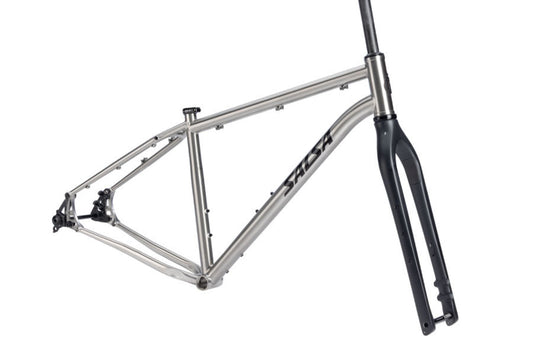 NEW Salsa Fargo Ti Adventure / Bikepacking Frameset - 29", Brushed Titanium - 210000073916