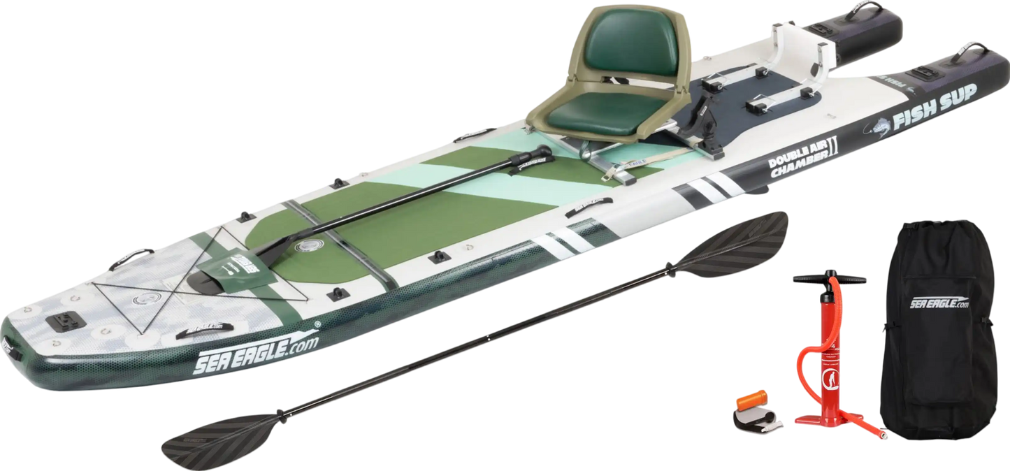 Sea Eagle FS1210K_ST 12'10" FishSUP 1210 Inflatable Fishing Stand-Up Paddleboard Start Up Package New - FS1210K_ST