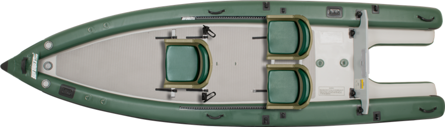 Sea Eagle FSK16K_SW FishSkiff 16 Inflatable Fishing Boat 2 Person Swivel Seat Package New - FSK16K_SW