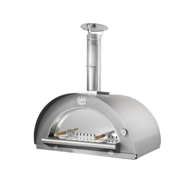 Family Wood-Burning Pizza Oven - Stainless - Stainless Door
