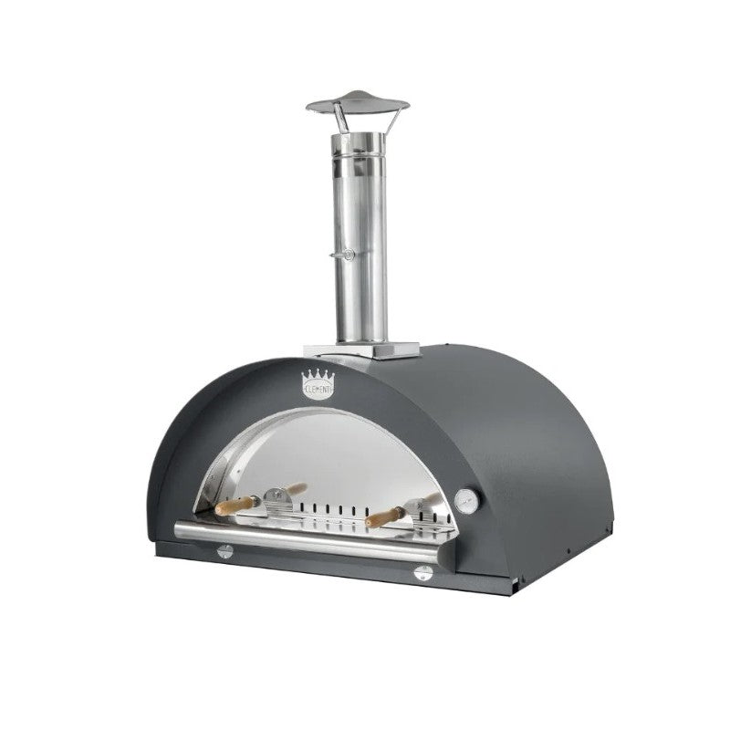 Family Gas Fired Pizza Oven - Anthracite - Stainless Door