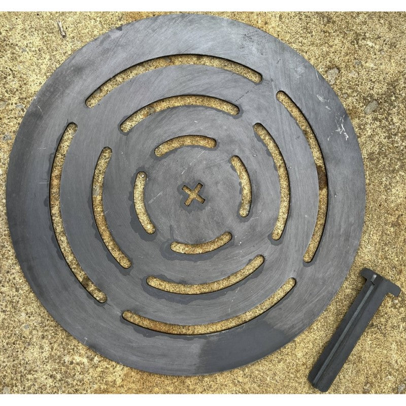 Flat Round Log Grate