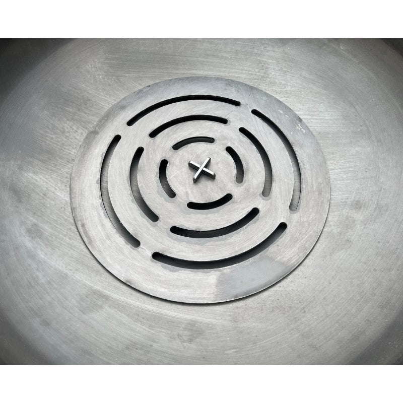 Flat Round Log Grate on Bowl