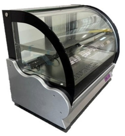 Chef AAA47"W Curved Glass Countertop Refrigerated Display Case - WTC-120