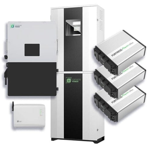 Aims Power Hybrid Power Kit | 12kW 120/240 Output 48VDC - 16.2kWh System Bundle | Envy12 Hybrid Inverter + 3 x eFlex Max Lithium Battery | Guardian Battery Monitor | FlexTower - Envy12+3eFlexMax+Guardian+FlexTower - Envy12+3eFlexMax+Guardian+FlexTower