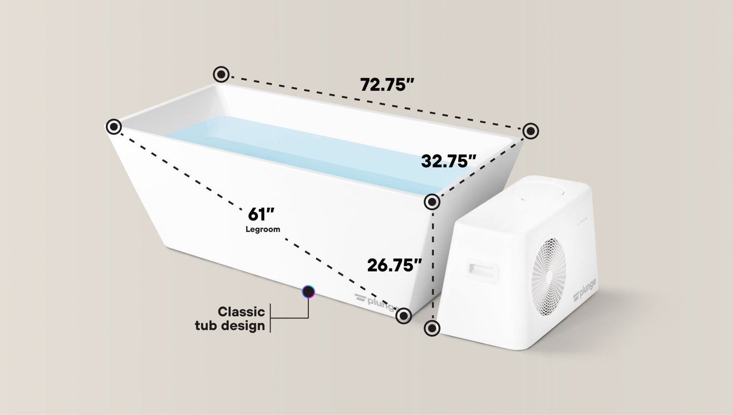 The Plunge Original Cold Plunge Tub - EVOLVE-XL-ST-COLD