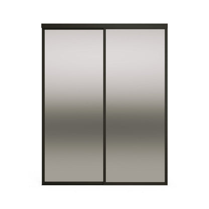 Doors22 108x80 Glass Sliding Room Divider Frosted 3 panels - RDB108x80frosted