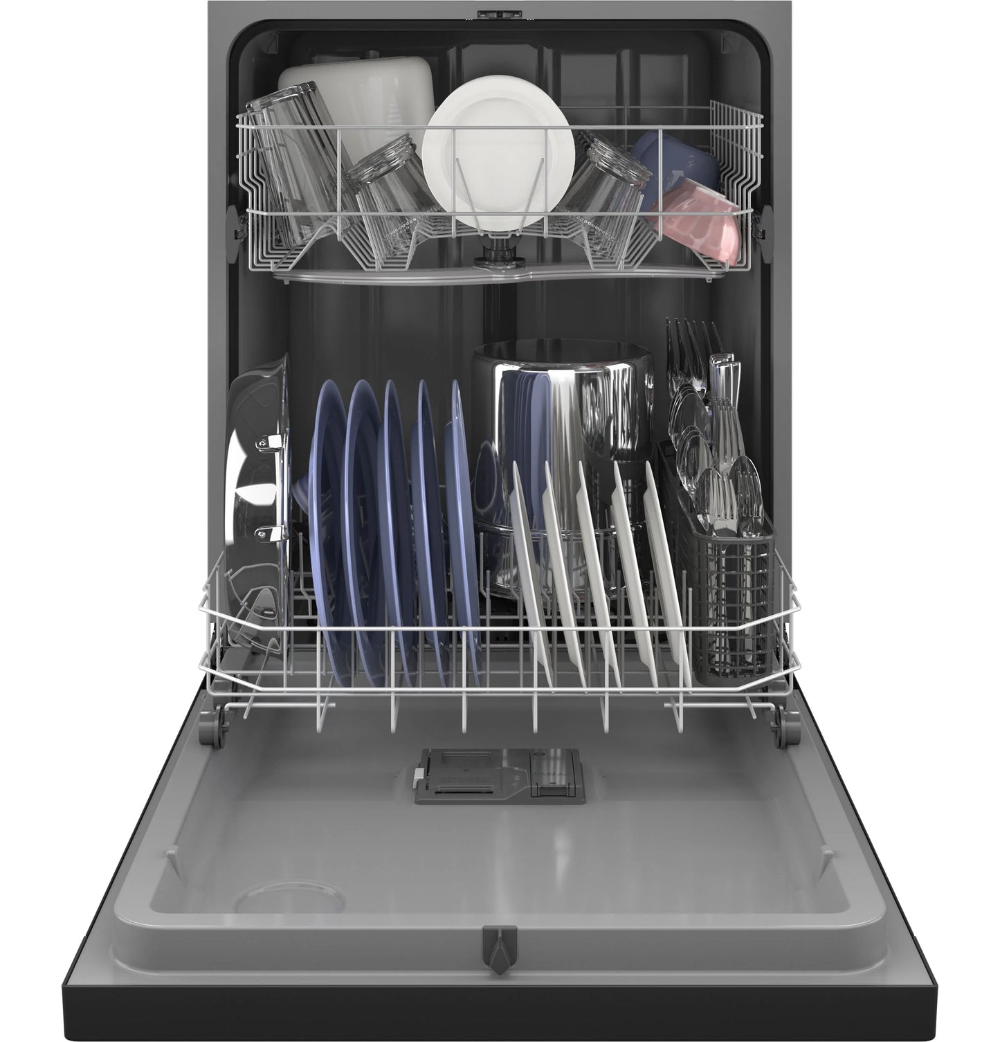 GE Appliances  Dishwasher with Front Controls Black - GDF450PGRBB