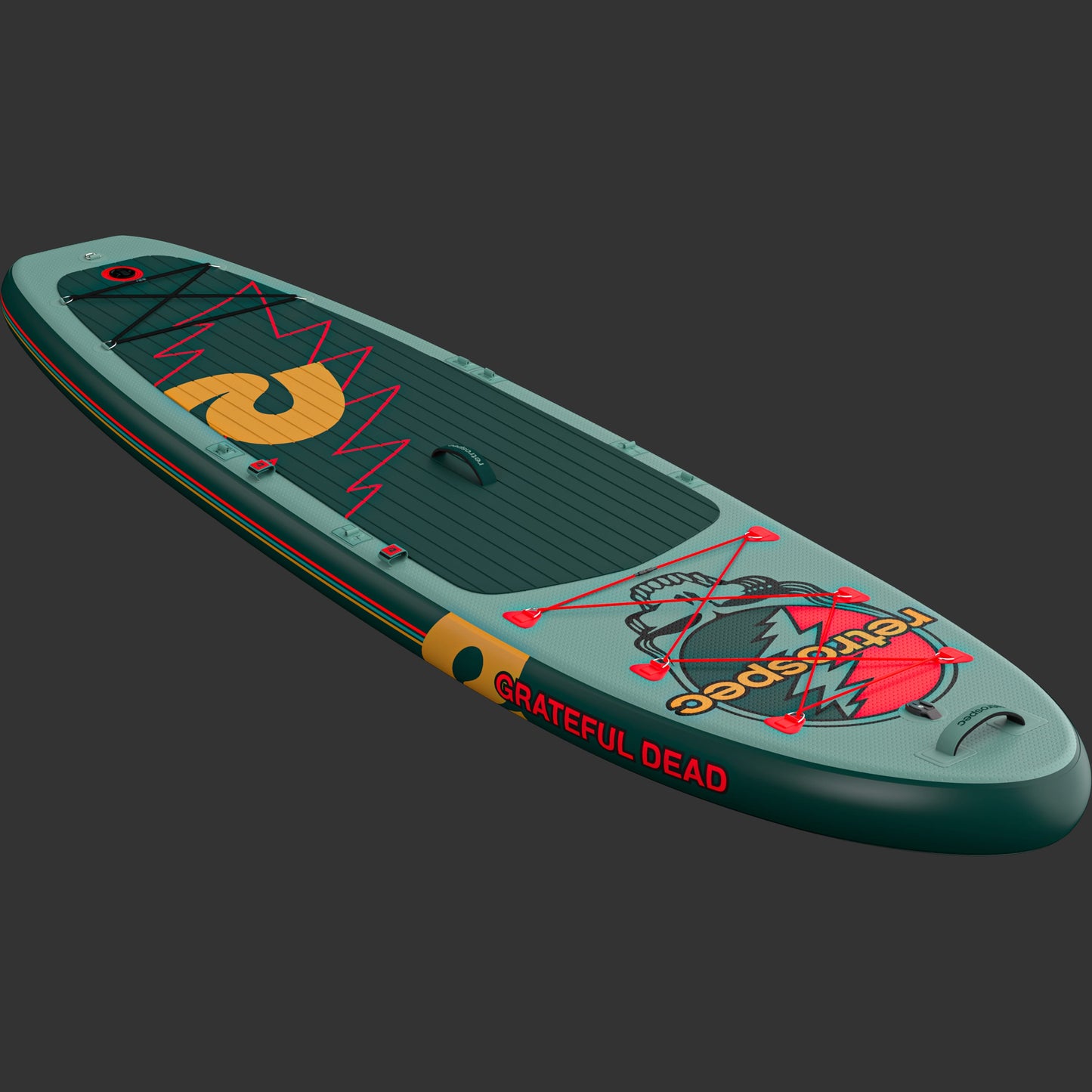 Retrospec Grateful Dead Weekender Plus Inflatable Stand Up Paddle Board Kayak Hybrid 10'6" - 6513