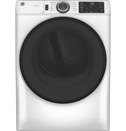 GE Appliances  7.8 cu. ft. Capacity Smart Front Load Electric Dryer with Sanitize Cycle White - GFD55ESSNWW