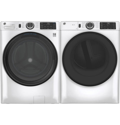 GE Appliances  7.8 cu. ft. Capacity Smart Front Load Electric Dryer with Sanitize Cycle White - GFD55ESSNWW