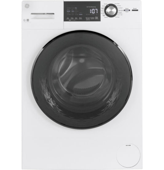 GE Appliances 24" 2.4 Cu. Ft. Front Load Washer with Steam White - GFW148SSMWW