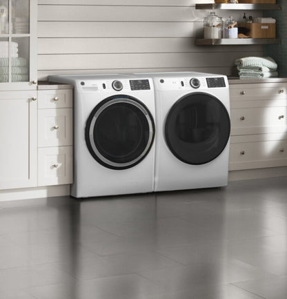 GE Appliances  4.8 cu. ft. Capacity Smart Front Load Washer with UltraFresh Vent System with OdorBlock and Sanitize w/Oxi White - GFW550SSNWW