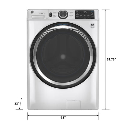 GE Appliances  4.8 cu. ft. Capacity Smart Front Load Washer with UltraFresh Vent System with OdorBlock and Sanitize w/Oxi White - GFW550SSNWW