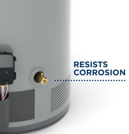 GE Appliances  RealMAX Premium 50-Gallon Tall Natural Gas Atmospheric Water Heater Gray - GG50T10BXR