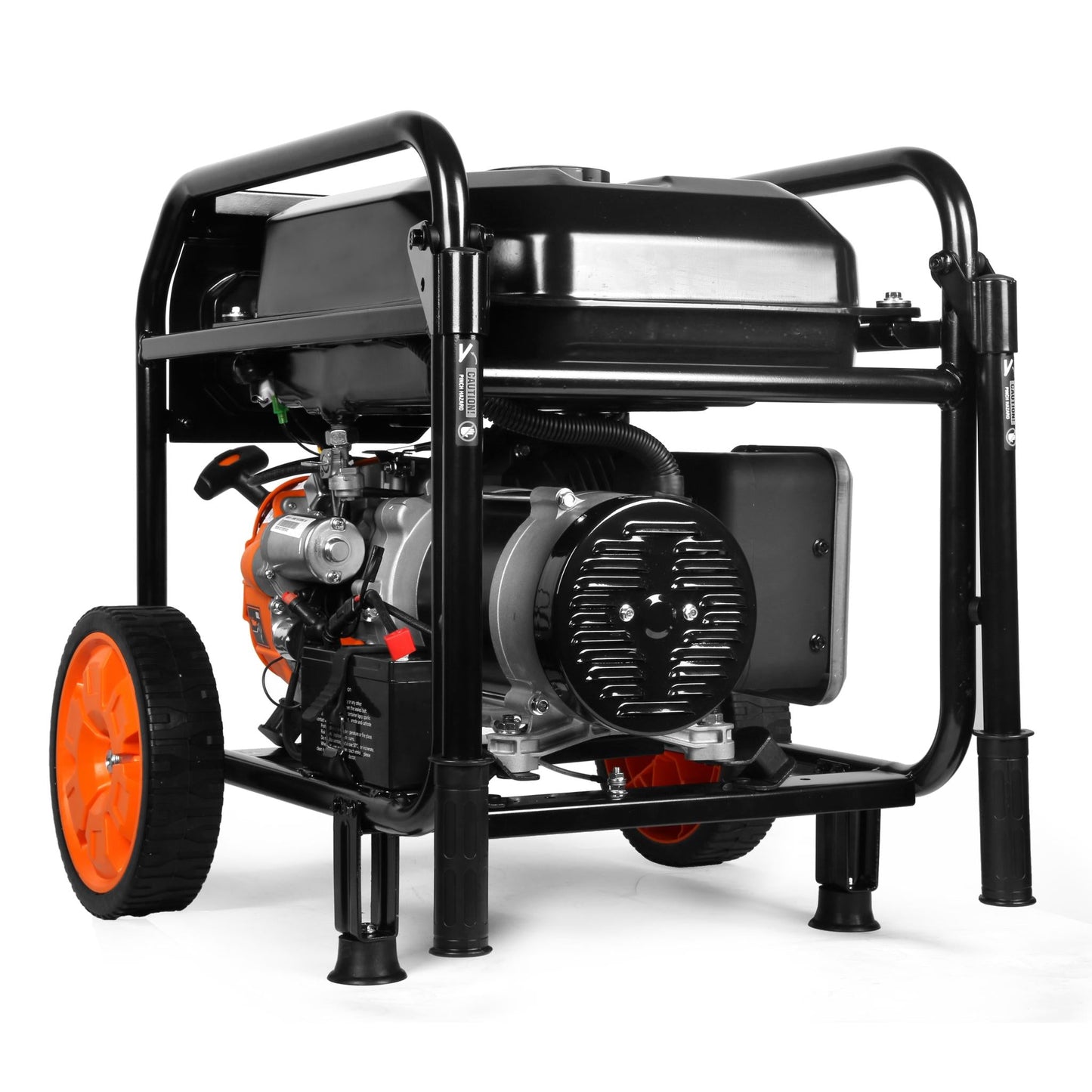 WEN GN5602X 5,600-Watt Portable Generator with Wheel Kit, Electric Start, 224cc, Transfer-Switch, RV-Ready, and CO Watchdog - GN5602X