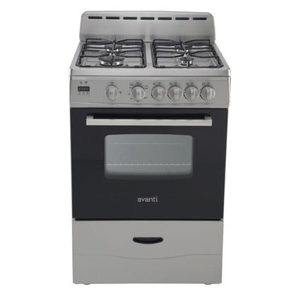 Avanti 24" Compact Gas Range Oven Stainless Steel - GR2416CSS