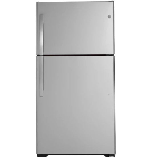 GE Appliances 21.9 Cu. Ft. Top-Stainless Steel - GTE22JSNRSS