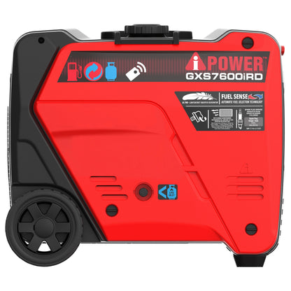 A-iPower 6100W/7600W Generator Dual Fuel Gas Propane Low THD Inverter CO Alert New - GXS7600iRD