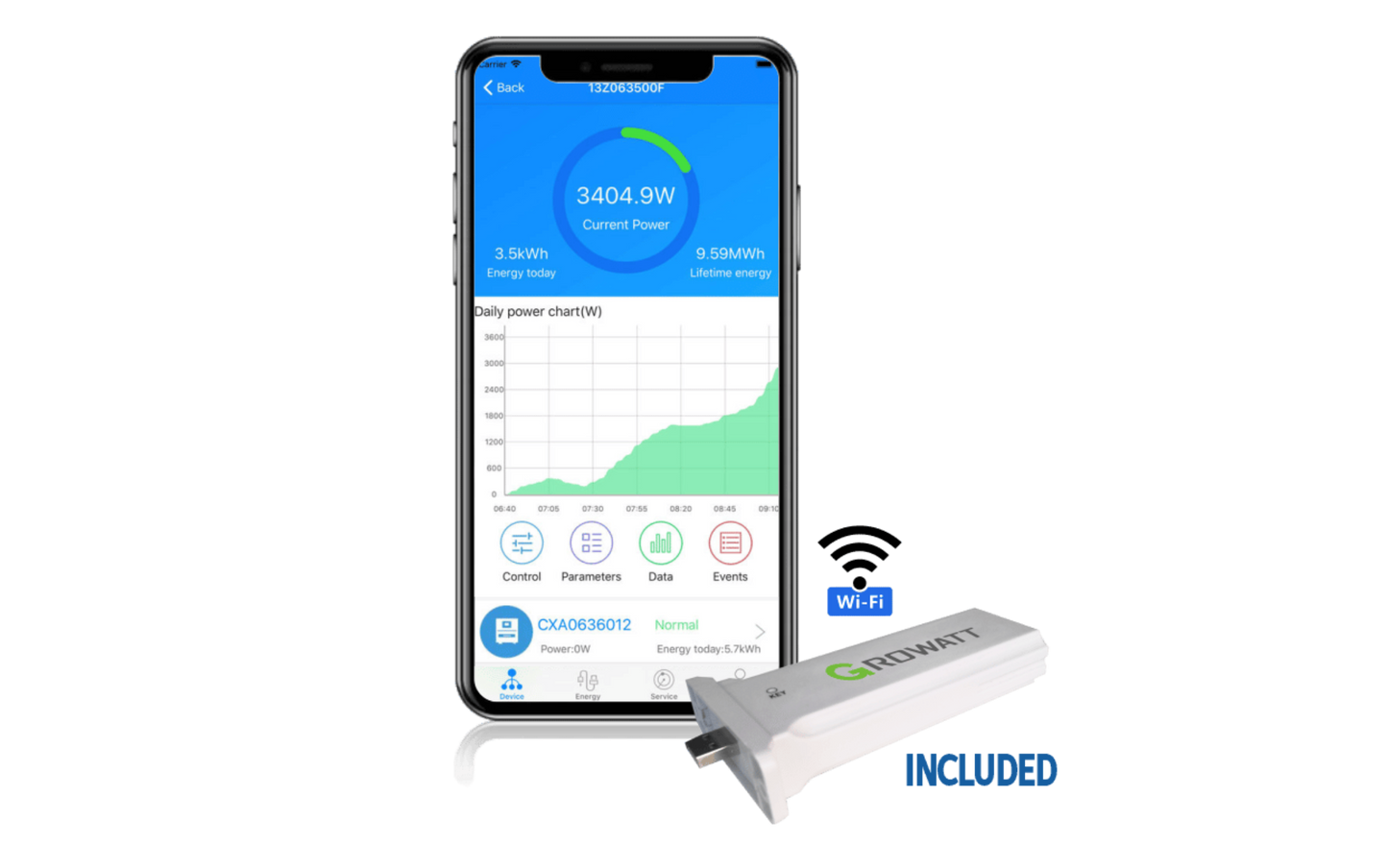 Big Battery Growatt 3K Inverter - INV001