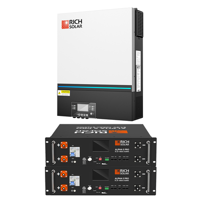 Rich Solar 6548 | 6500 Watt (6.5kW) 48 Volt Off-Grid Hybrid Solar Inverter | Premium 6500W 48V Hybrid Inverter for Campers, Cabins, Tiny Homes, ADUs, RVs, Off-Grid  - RS-H6548