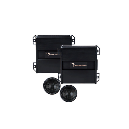 Diamond Audio 6.5" HEX Series 2-Way Component Set w/25mm Aluminum Dome Tweeter - H65A