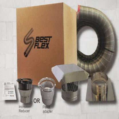 ComfortBilt Pellet Stove Piping Kit 25' x 4" for HP22i and HP22i-SS New - L425PK-CB