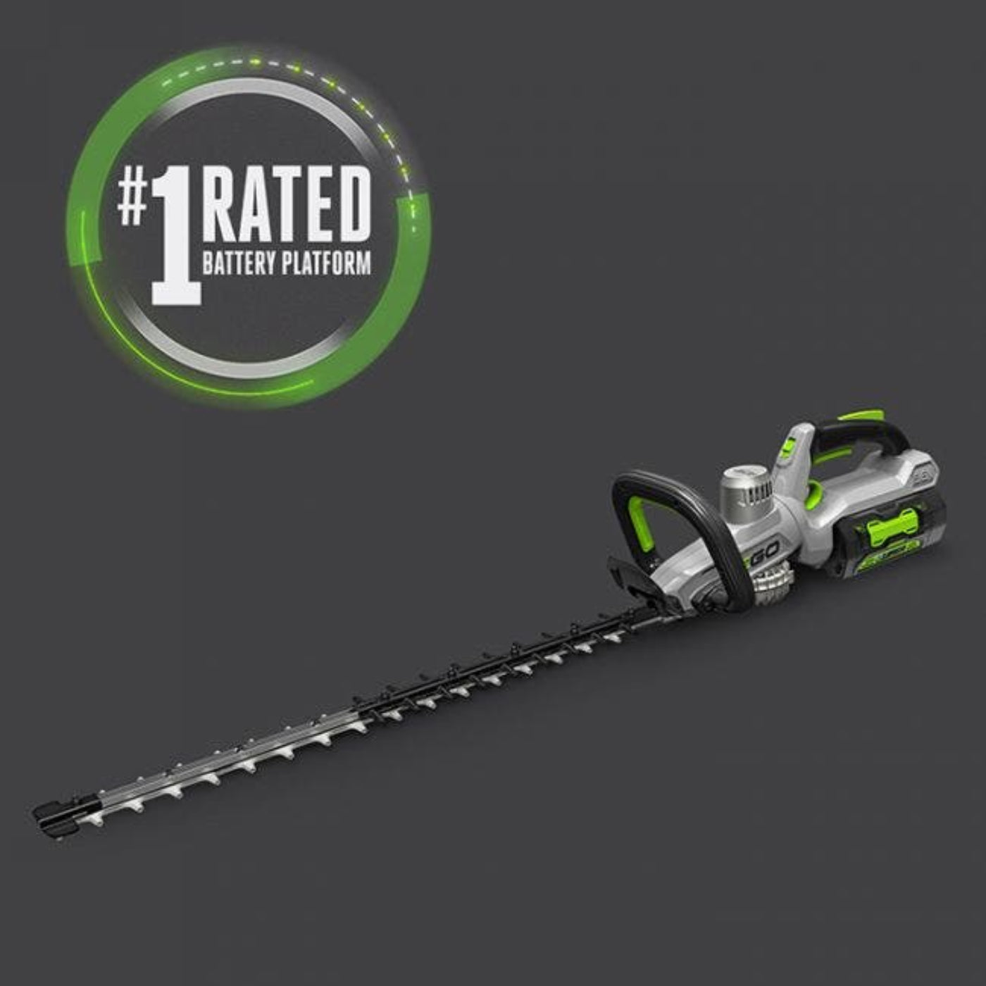 EGO Power+ 25" Cordless Electric Double Sided Hedge Trimmer with Rotating Handle with 2.5Ah Battery and Charger - HT2501