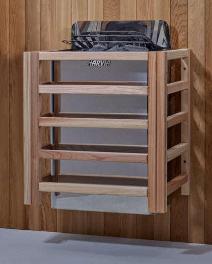 Golden Designs "Gargellen" 5 Person Hybrid (PureTech  Full Spectrum IR or Traditional Stove) Outdoor Sauna  - GDI-8125-01