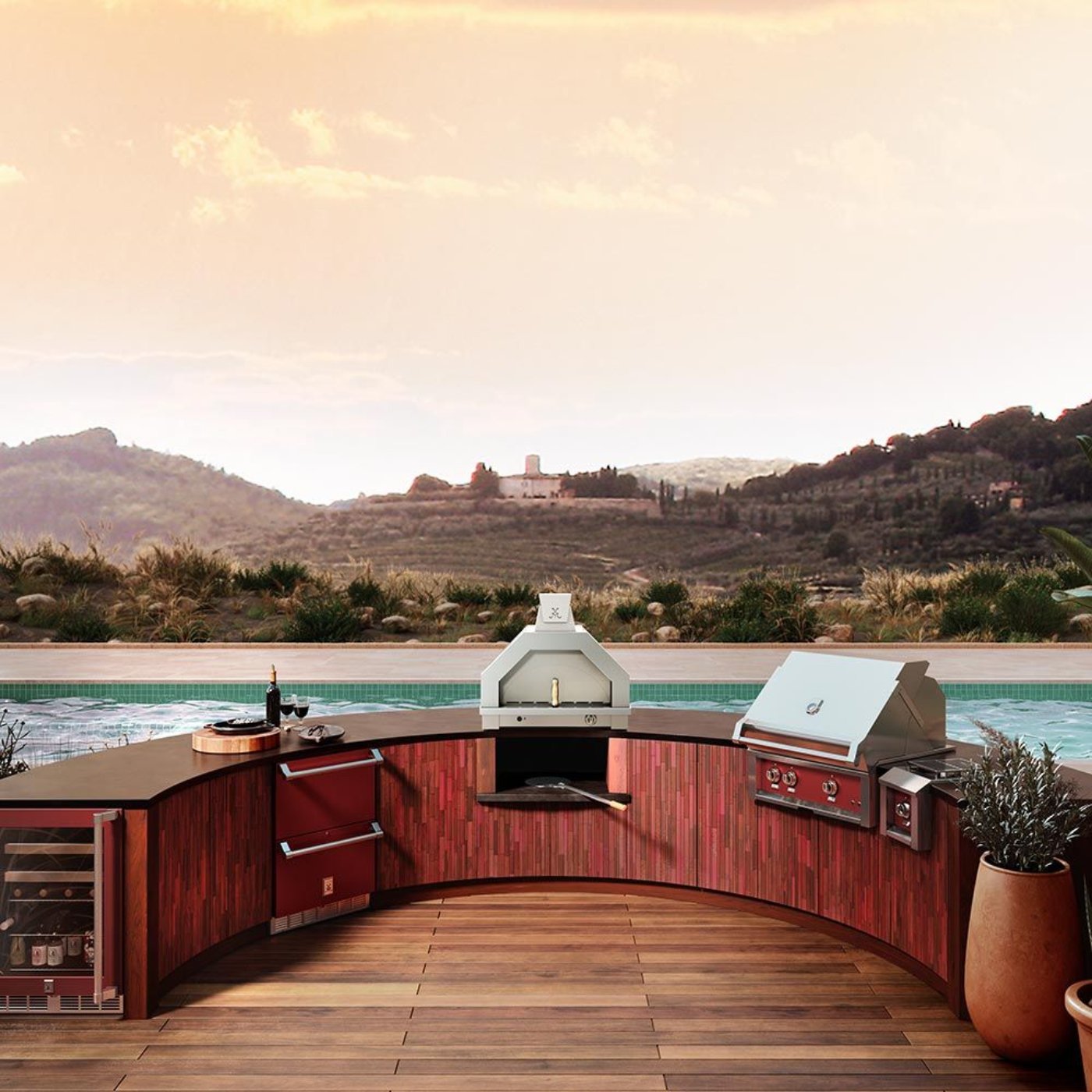 Hestan 33-Inch Campania Outdoor Pizza Oven - AGPO33