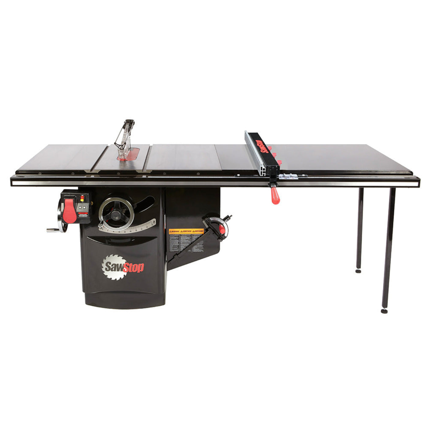 SawStop 5HP, 1ph, 230v Industrial Cabinet Saw w/52" T-Glide Advance Fence, Rails & Extension Table - ICS51230-ATGI52