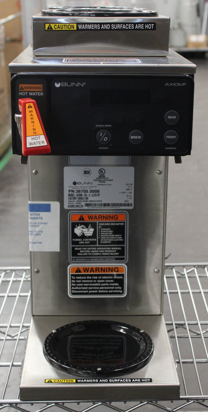 Bunn 38700.0008 AXIOM-DV-3 *Open Box* 200 oz. Capacity Tank Coffee Brewer - 3172OBBU387000008