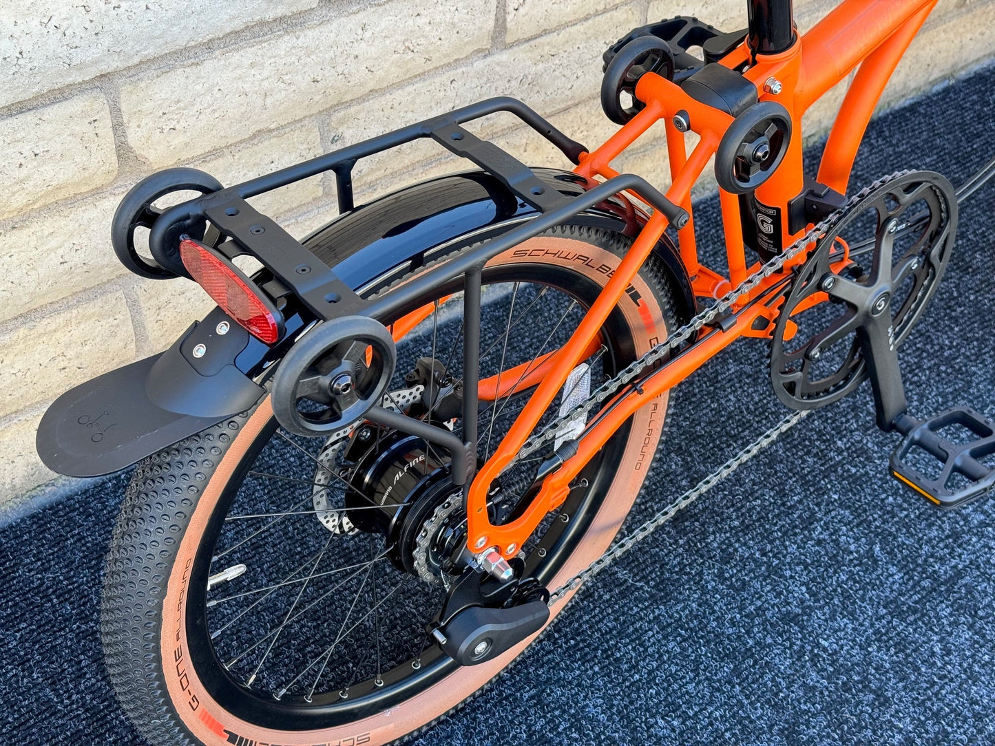 Brompton G Line 8-Speed Adventure Orange 3 Sizes