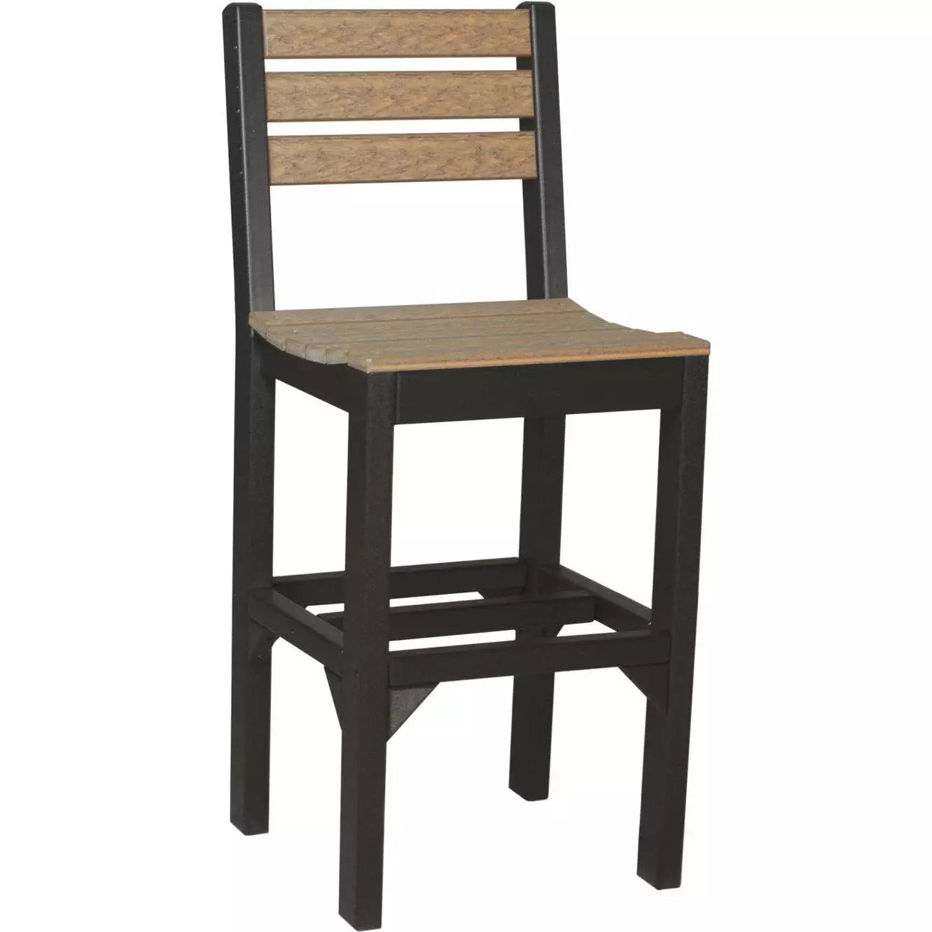 LuxCraft Outdoor Bar Height Island Poly Side Chair